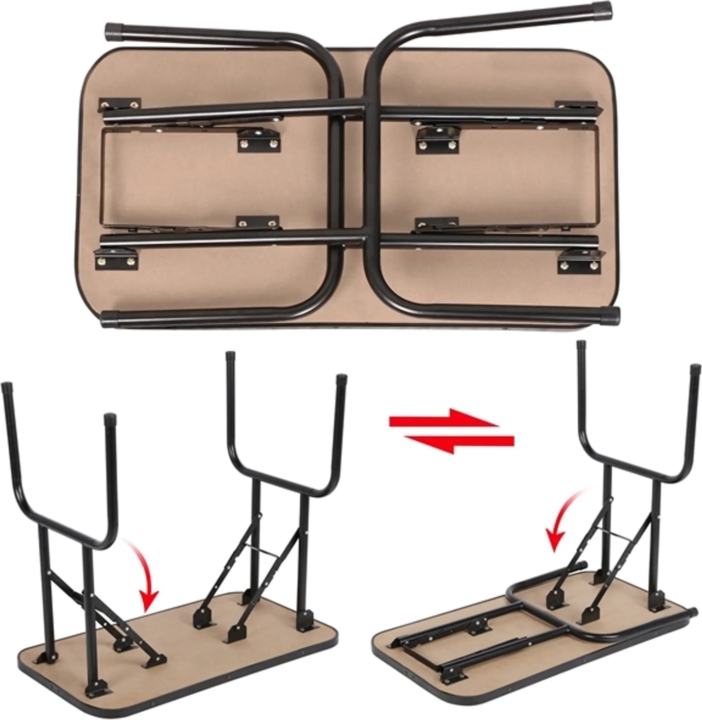 Yaheetech Table de toilettage pliante - équipée d'un support réglable en hauteur, d'une sangle de transport amovible et d'un plan de travail antidérapant - pour chiens et chats - métal noir et cuir PU - 80,5 x 46 x 76 cm