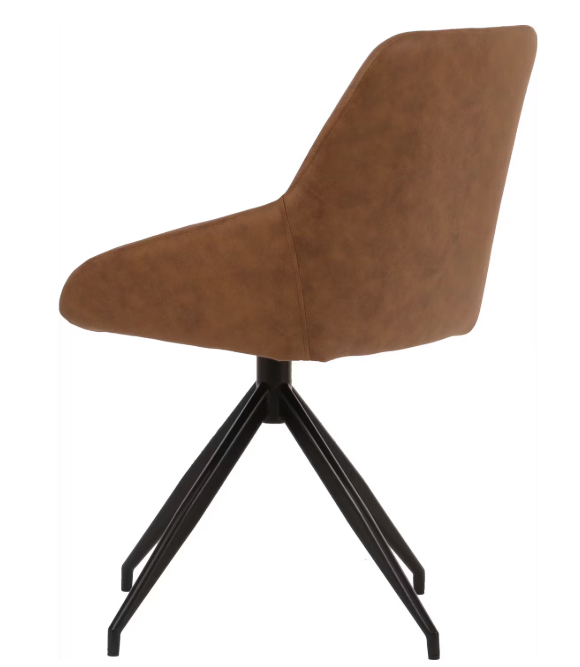 Dutchbone Chaise de salle à manger Laurel Champagne 60x51x85 cm - Pivotant à 360