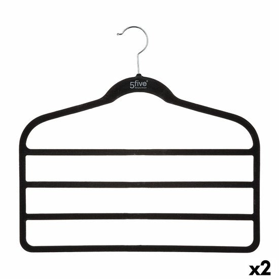 Cintre à pantalons - Lot de 2 - pouvant accueillir 4 pantalons