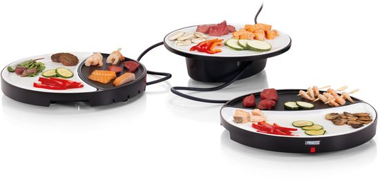 Princess Dinner4All 103082 - Set gastronomique - Gril et plaque de cuisson - 2 personnes - Lavable au lave-vaisselle - Sans PFAS
