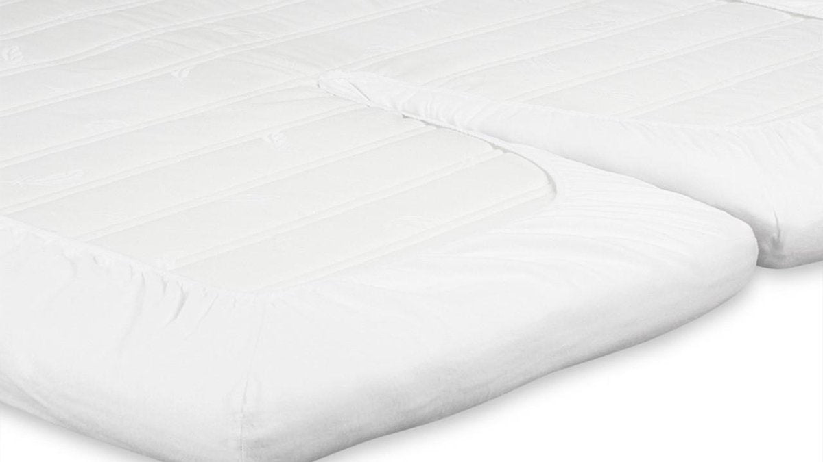 Beter Bed Select Molton Splittopper 180 x 200 cm - White - Protège-matelas pour matelas Splittop jusqu'à 10 cm