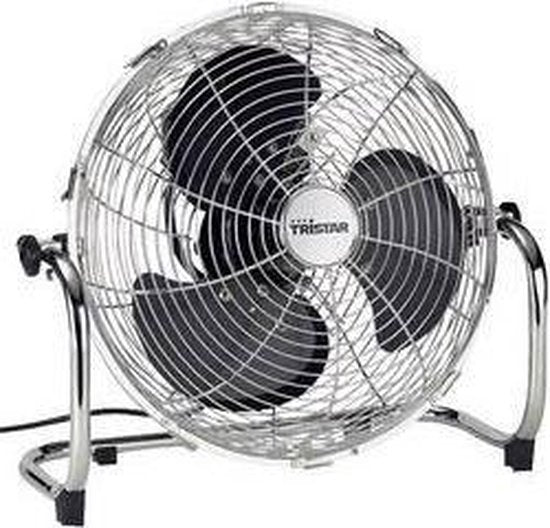 Ventilateur de sol Tristar 30 cm – 3 vitesses – Ventilateur de table – Inclinaison à 130° – Métal – VE-5933