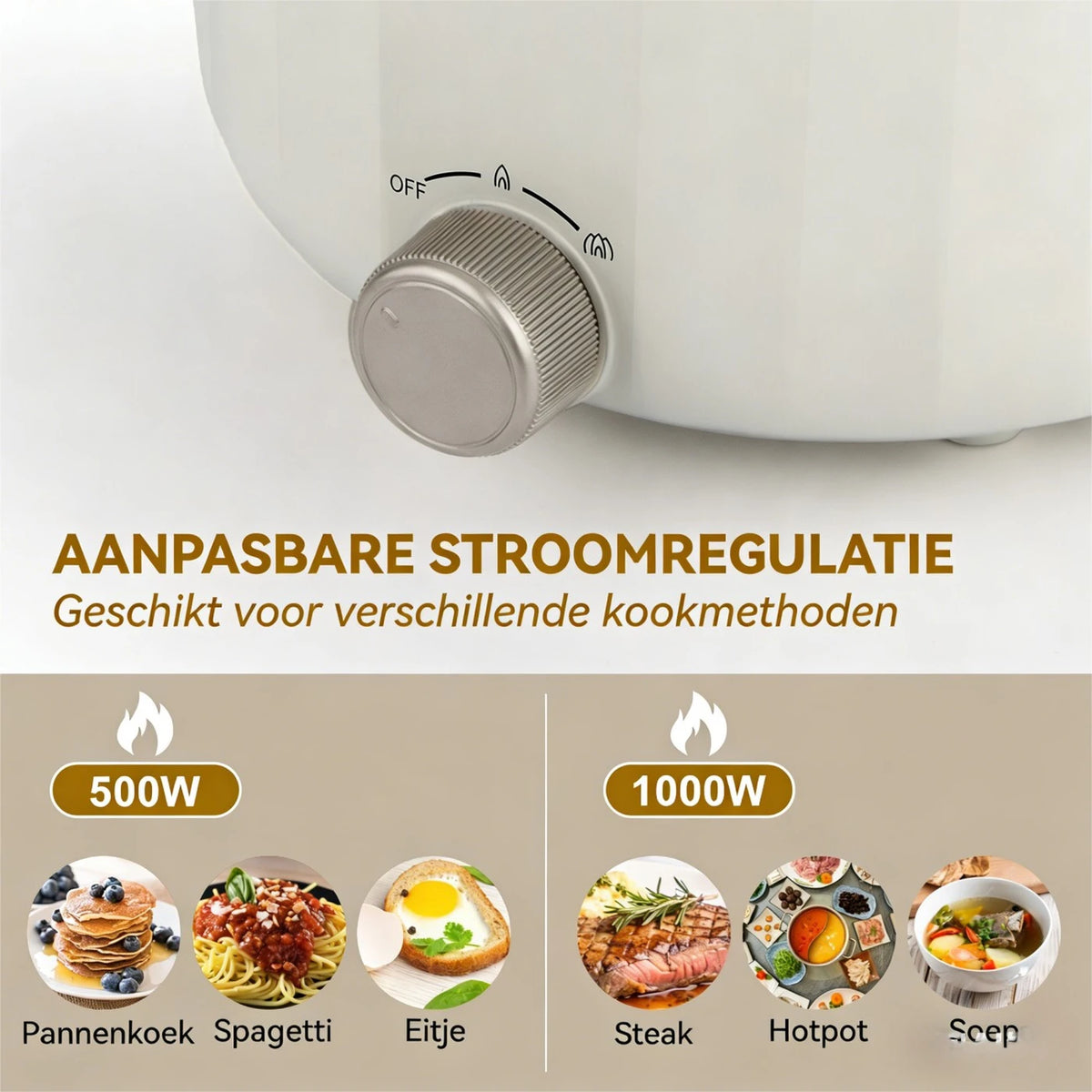 Mijoteuse IAGREEA MC-XZE2066 2,6 L – 1 000 W – Mijoteuse électrique avec panier vapeur – Revêtement antiadhésif – 3 niveaux de chaleur – Réglage de la température