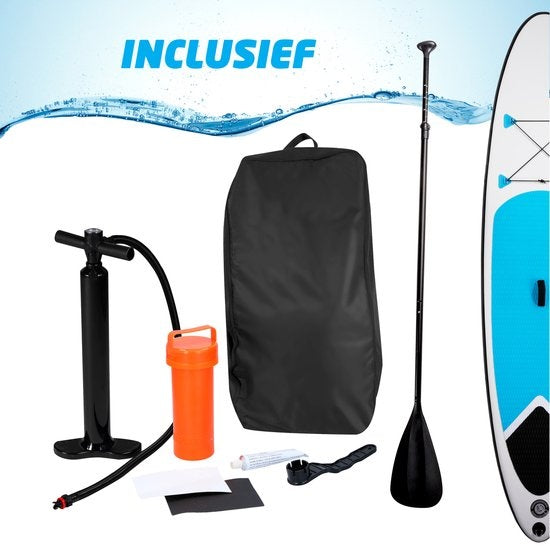 Dunlop Inflatable Sup Board avec accessoires - Bleu/Blanc - 305 x 71 x 10 cm