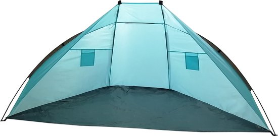 Summertime Beach Shelter - pavillon de plage bleu - cordes de haubanage incluses