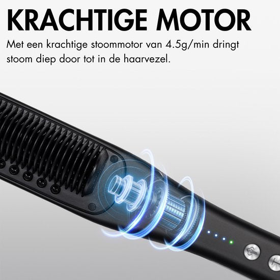 Sansbeauté® Steam Straightener PRO - Lisseur à vapeur - Lisseur professionnel 5.0 - Lisseur à vapeur - Noir