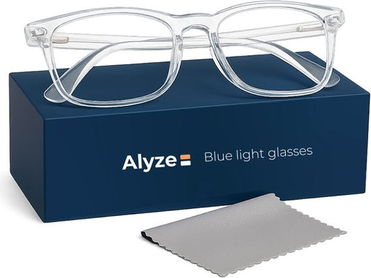 Alyze Blue Light Glasses - Écran d'ordinateur - Sans ordonnance avec filtre - Lunettes anti-lumière bleue