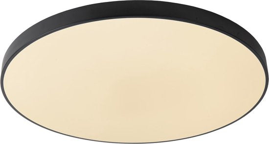 Lucide UNAR - Plafonnier - Ø 80 cm - LED 3 StepDim - 1x80 W 2700 K - Noir