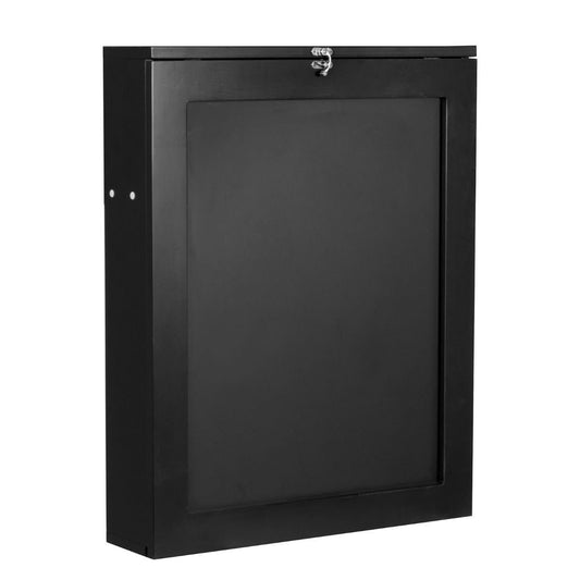 Table murale pliable Coast - Noir - 60 x 15 x 76 cm - MDF