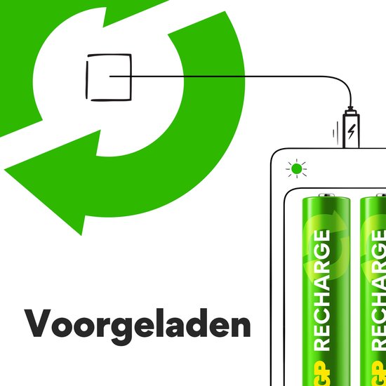 GP Batteries 201259 Pile domestique Pile rechargeable AA Hydrure métallique de nickel (NiMH)