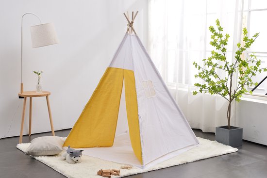 Tente tipi Floortje - tente de jeu wigwam - avec coussin de sol