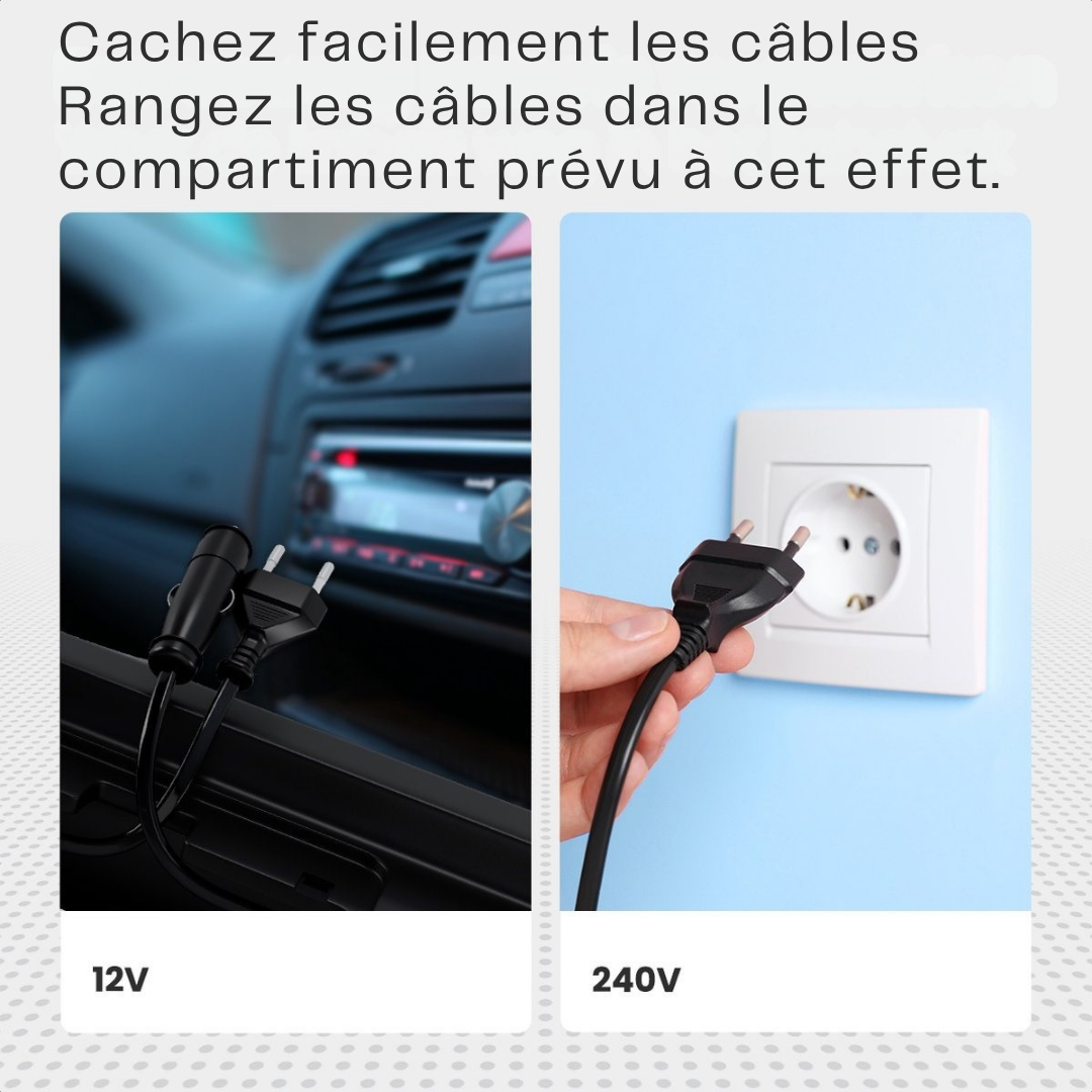 Glacière électrique Auronic - 20L - 12V et 240V - Chaud/ Froid - Noir