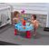 Table à eau Step2 avec toboggan en spirale 66 x 66 x 57,1 cm – Bleu/Rouge – Lot d'accessoires de 13 pièces