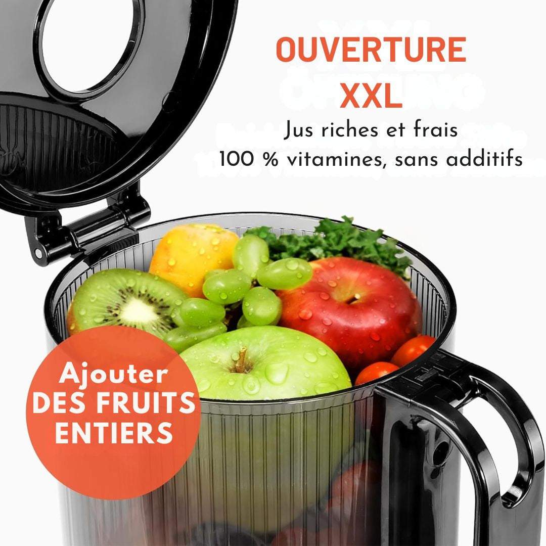 Extracteur de jus Lebenlang - 2 gobelets inclus - 250 W - sans BPA - 20 x 44 cm - noir mat
