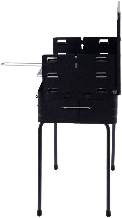 Bo-Camp - Barbecue - Modèle en forme de valise - Acier - 40 x 30 cm