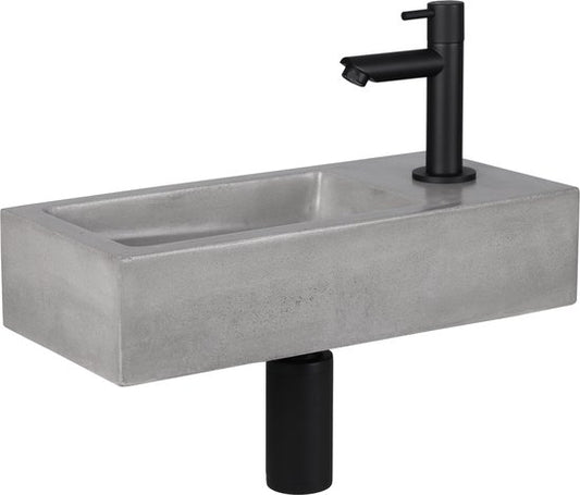 ENSEMBLE DE FONTAINE DIFFERNZ JUKON 38,5 × 18,5 × 9 cm, BÉTON GRIS CLAIR