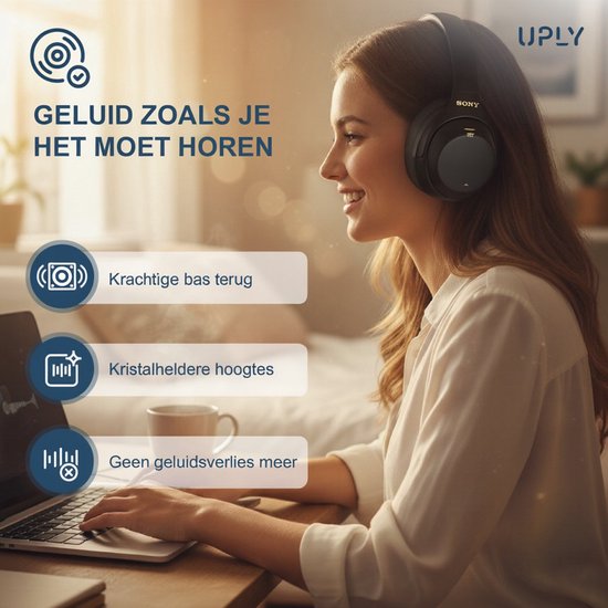 Lot de coussinets pour casque Sony – Coussinets WH-1000XM4 – WH-1000XM4 - Simili-cuir avec mousse à mémoire de forme