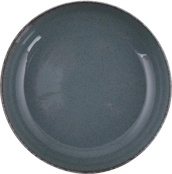 Asir - Service de table (18 pièces) - Bleu - 27 x 27 x 2,5