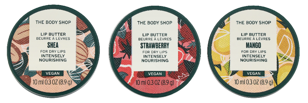 Coffret trio de soins pour les lèvres The Body Shop - Karité, lait d'amande et vitamine E - 3 pièces - 18,4 g