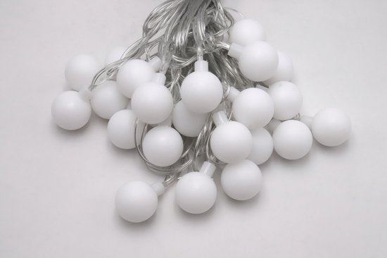 Foryouliving Guirlande lumineuse d'extérieur de 10 mètres - 50 ampoules LED blanc chaud - Guirlande lumineuse connectable avec 8 fonctions - Éclairage de jardin et d'ambiance - Éclairage de fête