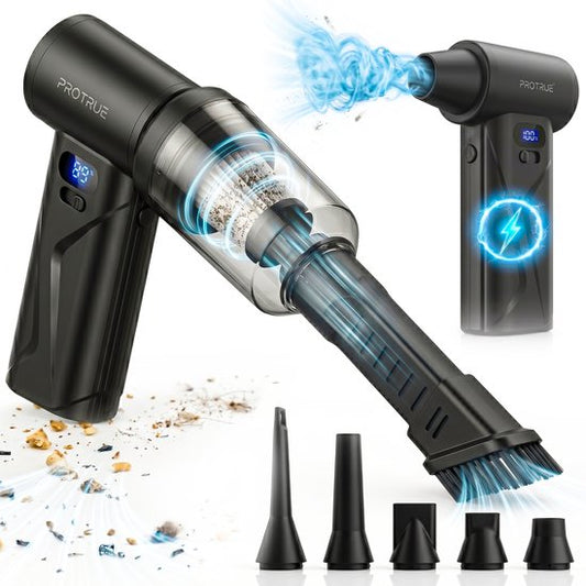 Souffleur d'air 110 000 tr/min - avec aspirateur à main - aspirateur pour voiture - aspirateur sans fil - ventilateur turbo - compresseur d'air pour ordinateur - souffleur d'air à batterie