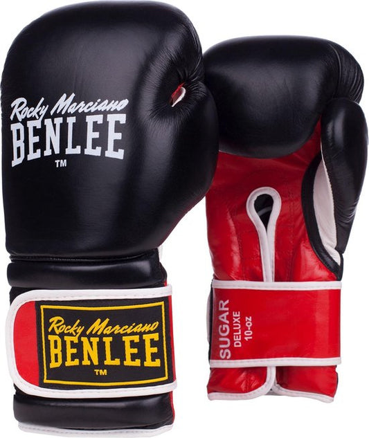 Benlee Sugar Deluxe Martial Arts Gloves Adults - noir/blanc/jaune/rouge