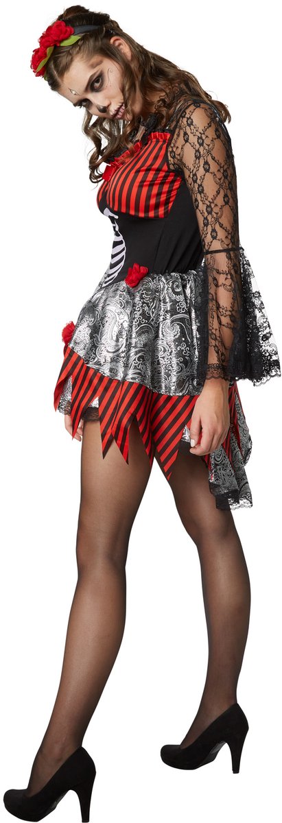 Costume sexy d'Halloween et de Carnaval pour femmes Dressforfun - Taille XXL - noir - rouge