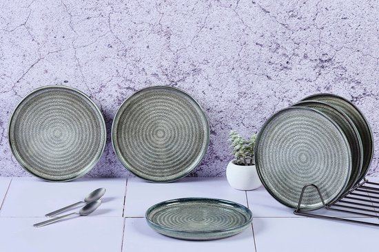 assiette ZEN Ø17cm - 6 pièces - Naturel