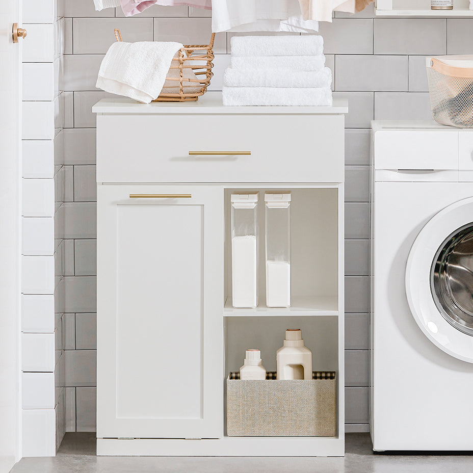 SoBuy armoire à linge - 66 x 37 x 95cm - blanc