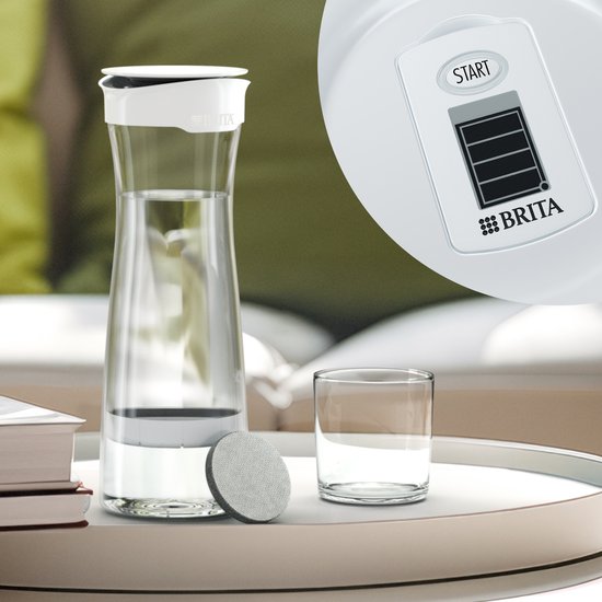 Carafe filtrante BRITA fill&serve Mind, blanc/graphite - 1,3 L - Gris