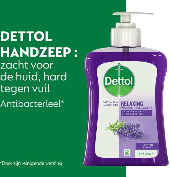 Dettol Gel lavant - Apaisant aux extraits de lavande et de raisin - Savon pour les mains - 250 ml