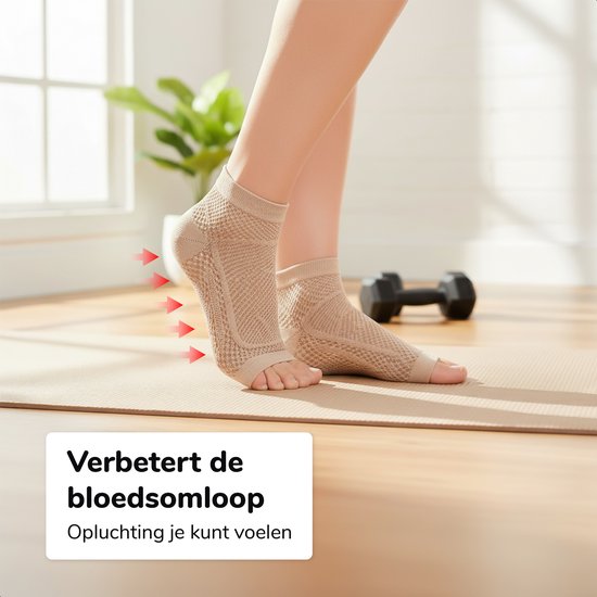 Alyze Compression Socks - 2 paires - Taille 41-46 - Pour femmes et hommes - Neuropathie - Bas - Chaussettes de soutien médical - Diabète - Lit - Sommeil - Sport - Chaussettes - Circulation & Running