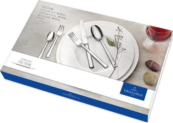 Villeroy & Boch Victor Cassette de couverts - 30 pièces - 44 x 28 x 5 cm