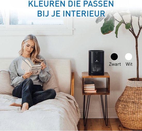 Purificateur d'air Medify Air MA-14 – 70 m³/h – Filtre HEPA H13 – 3 modes + mode veille – Jusqu'à 28 m² par heure – Contre le rhume des foins, les acariens et les allergies – Blanc