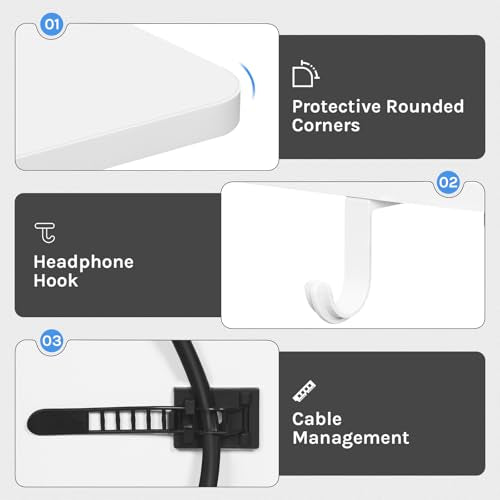 Woltu Bureau électrique réglable - Blanc - 160 x 70 cm - 72 à 120 cm de hauteur - Avec chargeur USB et modes de mémorisation