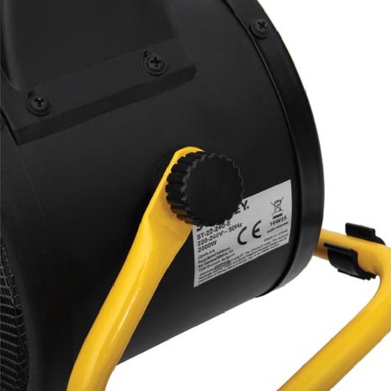 Stanley ST-22-240-E - Radiateur à ventilateur - 22,7 x 17,2 x 24,5 cm - noir/jaune