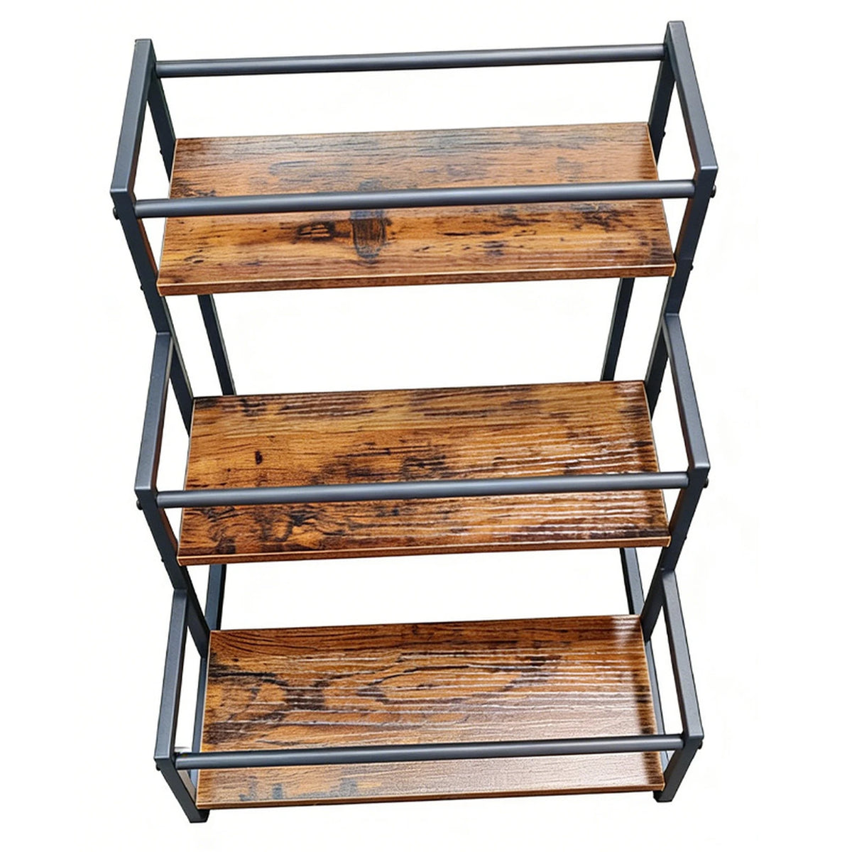 SRD : Support de table à plusieurs étages pour sirops et épices, lot de 2 – Noir – Métal