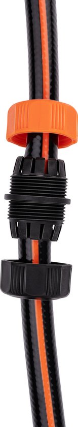 BLACK+DECKER Connecteur de tuyau 1/2" - 13 ⌀ MM - Raccord de tuyau d'arrosage - Noir/Orange