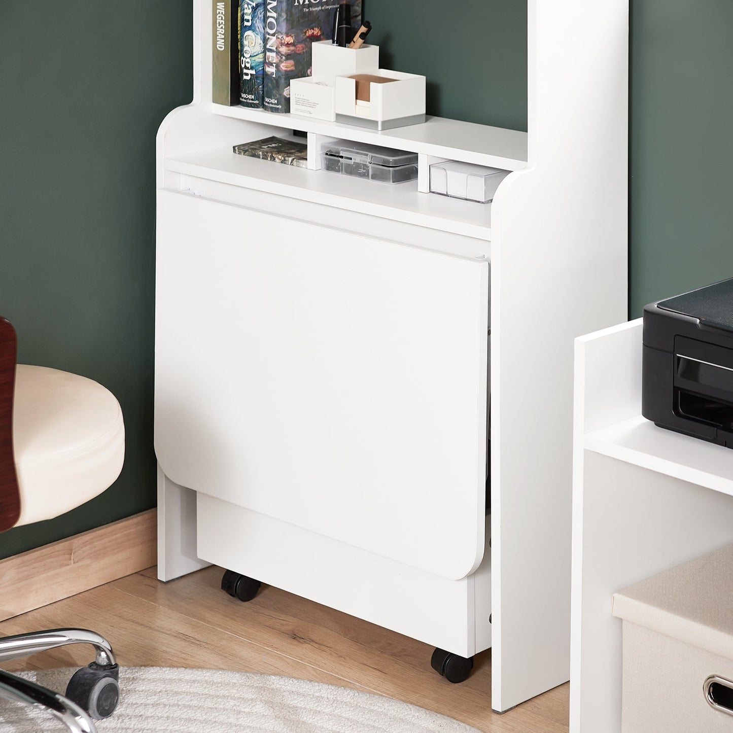 Bureau pliant - SoBuy - FWT105-W - 64 x 62 x 98 cm - Blanc