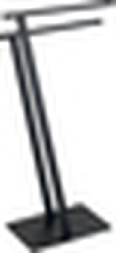 Porte-serviettes WENKO Lirio noir mat - Porte-serviettes - Support à serviettes - Barre à serviettes sur pied