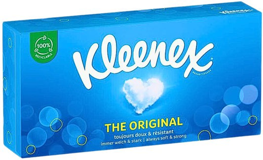 Mouchoirs Kleenex - L'original - Pour usage quotidien - 72 par paquet - Paquet économique - 12 pièces - bleu