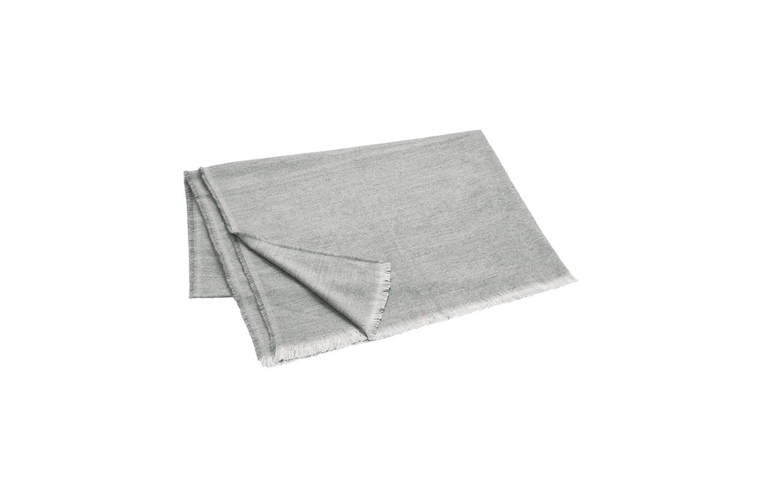 Blomus - Plaid Melange - Gris acier - 130 × 200 cm - Plaid doux / Couverture