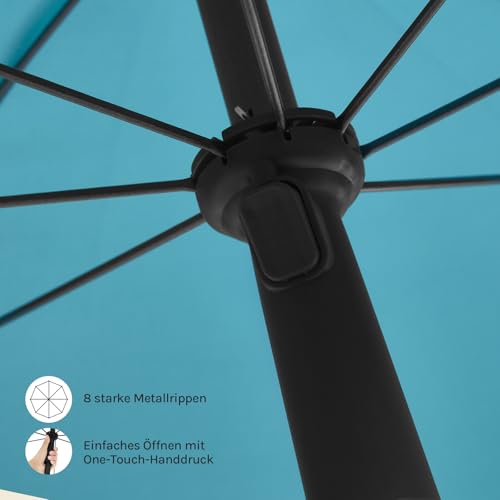Woltu Parasol de jardin inclinable et réglable en hauteur - Anti-UV - Sac de rangement inclus
