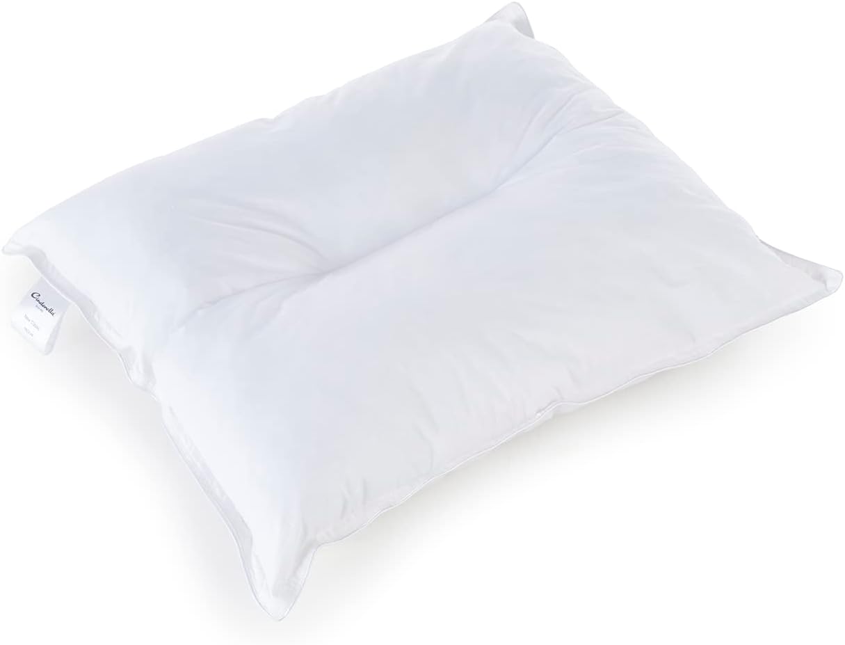 Oreiller de nuit Cinderella - 60x70 cm - Anti-allergique - Idéal pour les dormeurs sur le dos, sur le côté et sur le ventre - Medium - blanc