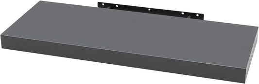 Woltu Floating Wallboard MDF Wall Rack Dark Grey - 80 x 22.9 x 3.8 cm