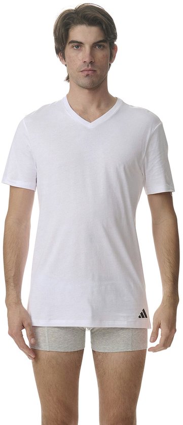Adidas Sportswear - Active Core Cotton - T-shirts à col en V - Sous-vêtement pour homme - Blanc - Taille XL