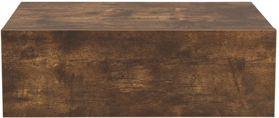 Table de nuit flottante - Couleur bois - Tiroir inclus - Lot de 2