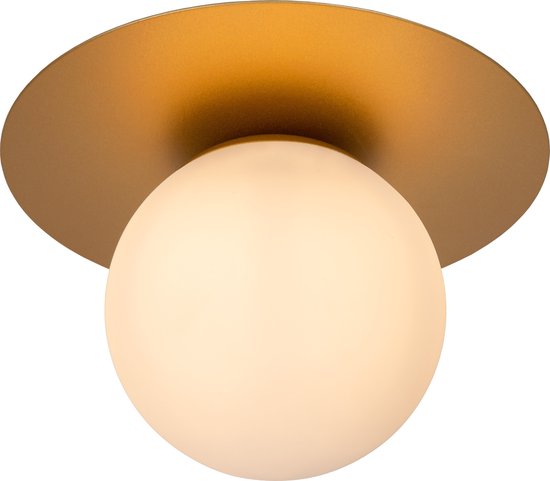 Lucide TRICIA - Plafonnier - Ø 25 cm - 1xE27 - Or mat / Laiton