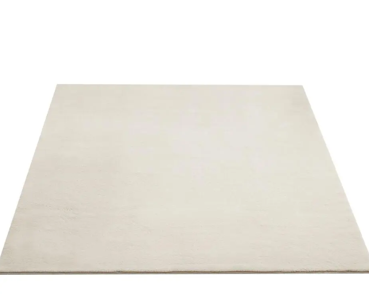 tectake Tapis Soft Zone - poils courts - extra doux - crème - 200 × 290 cm