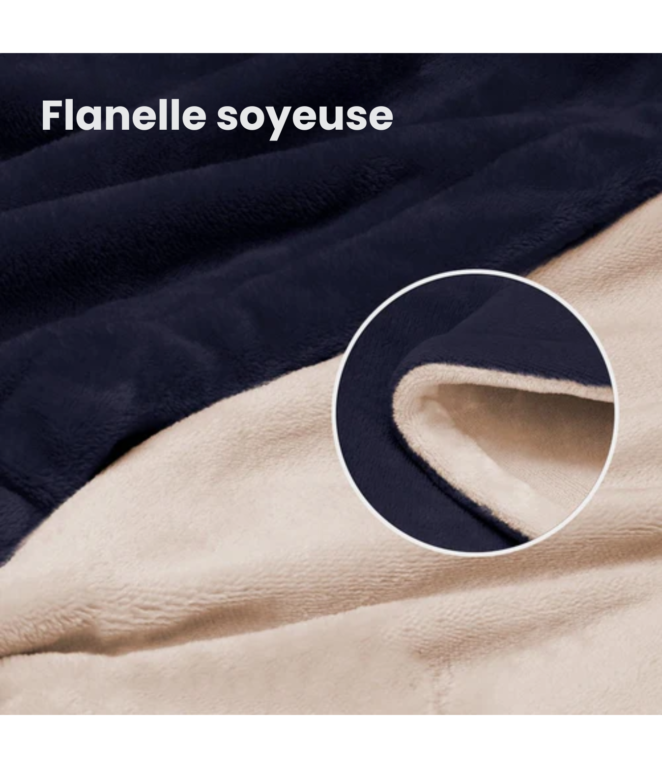 Couverture chauffante électrique - Auronic - 3 niveaux de chauffe avec minuterie - 160 x 120cm - bleu nuit